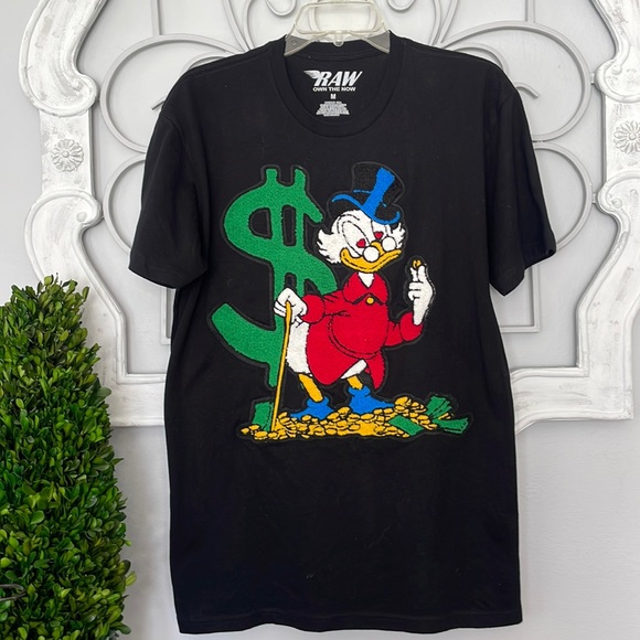 Raw Own The Now Donald Rollin The Money Black T. Size Medium - Picture 1 of 4